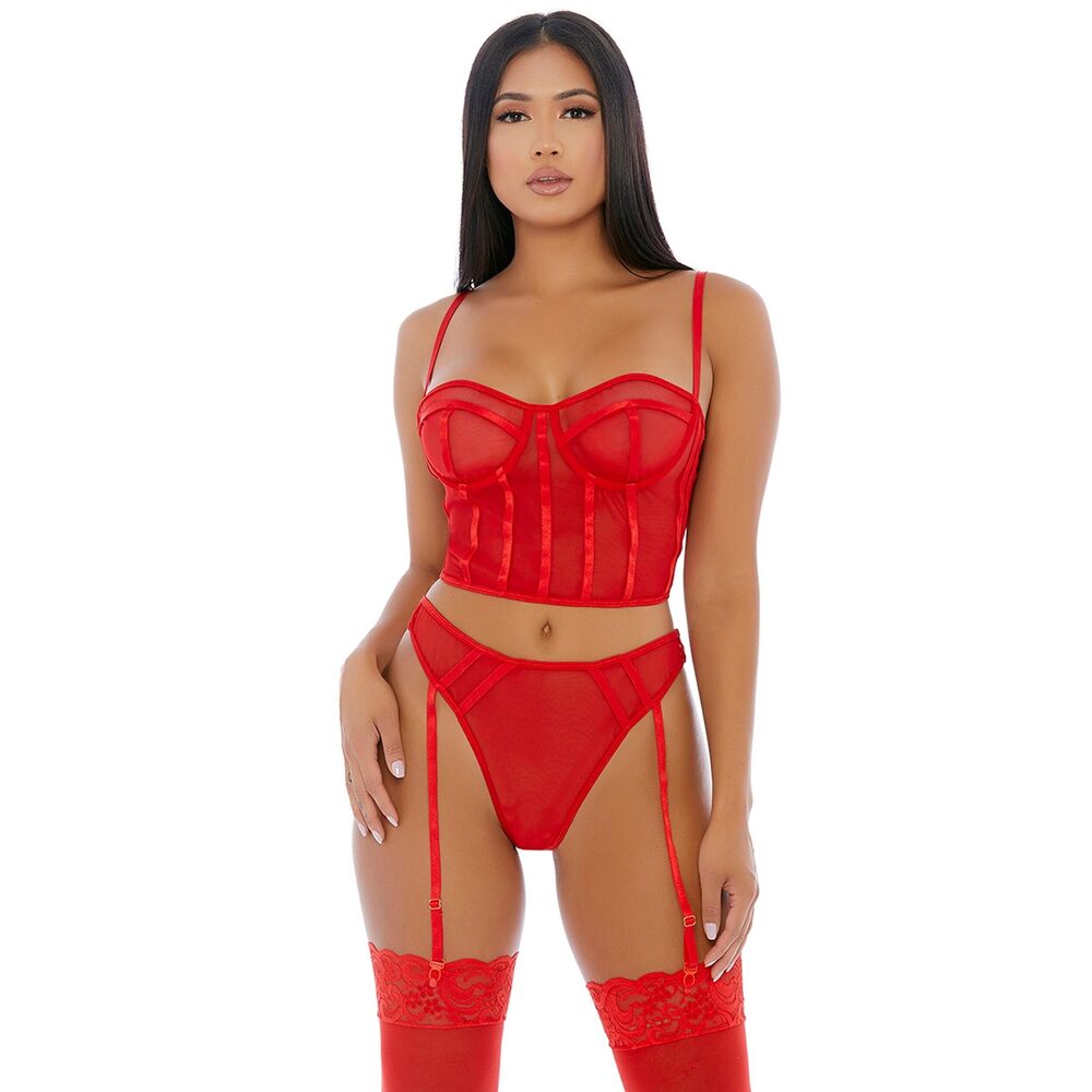 5436 Bustiers, Red, XL
